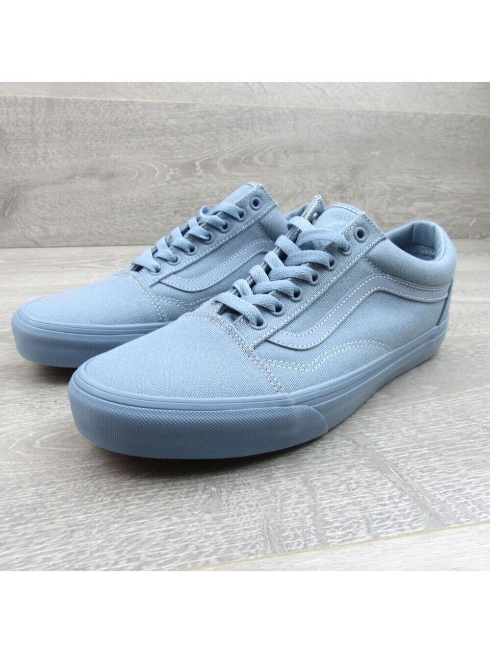 Vans Old Skool Mono Dusty Blue Mens Size 9 Sneakers NEW - Picture 4 of 13